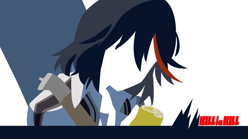 Anime Character Holding Weapon — Blue, Dramatic, Lemon