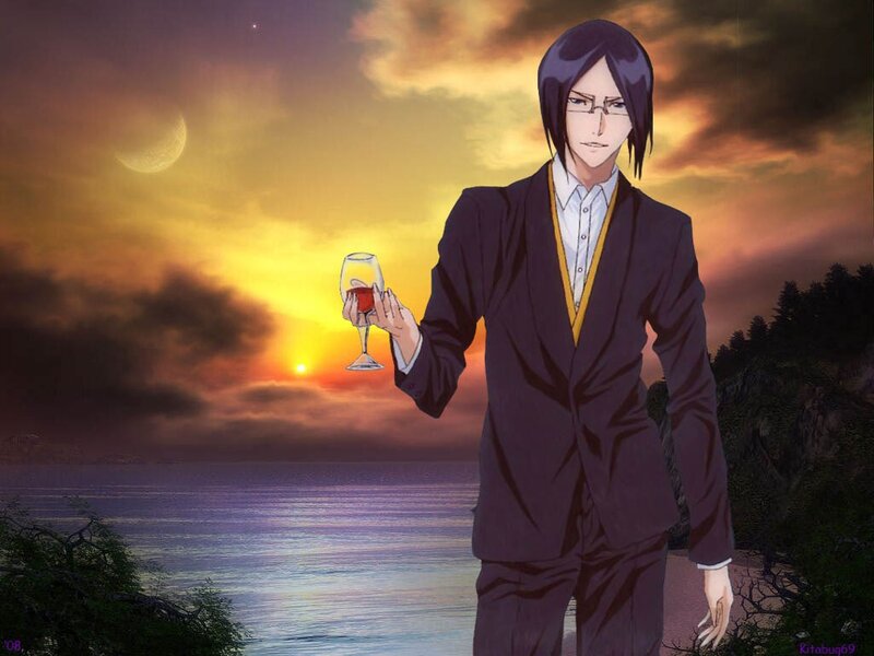 Anime Character Holding Wine Glass