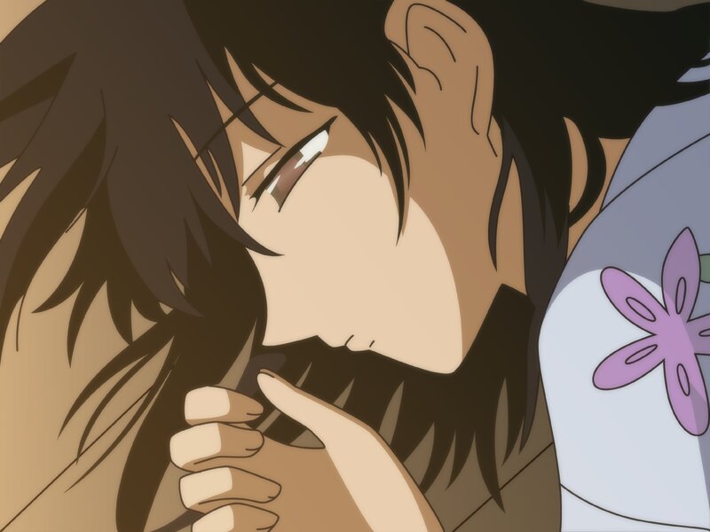 Anime Character Hugging — Brown, Intimate, Person