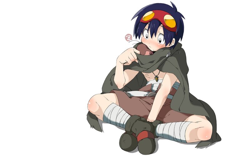 anime character hugging cloak