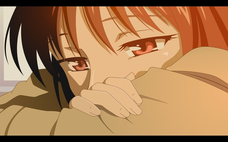 Anime Character Hugging — Orange