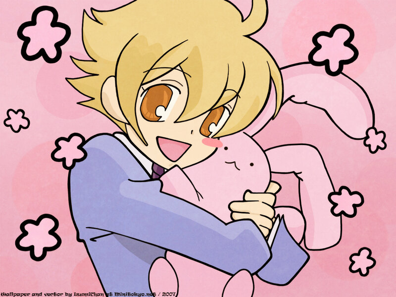 anime character hugging plush