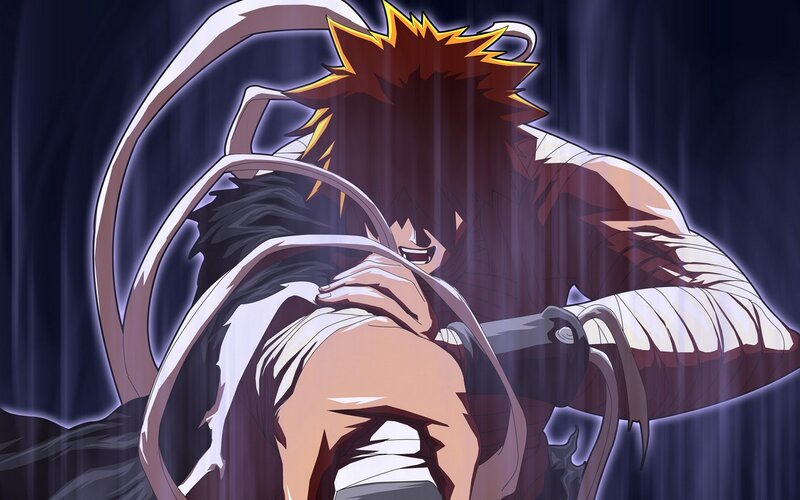 Anime Character Hugging — Purple