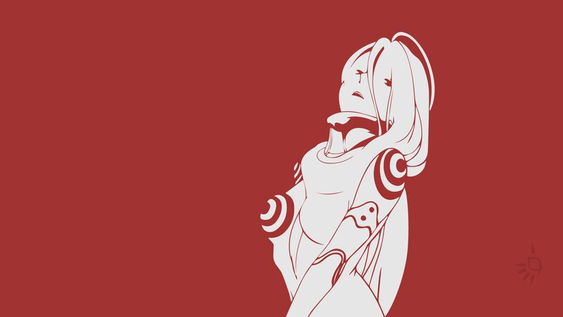 Anime Character Illustration — Red