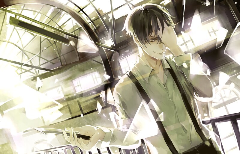 Anime Character in a Building