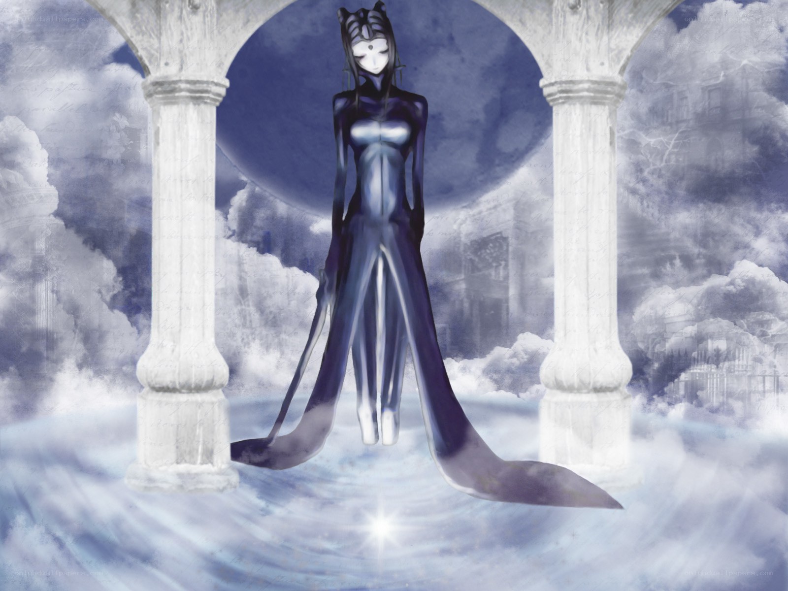 anime character in a dreamlike setting