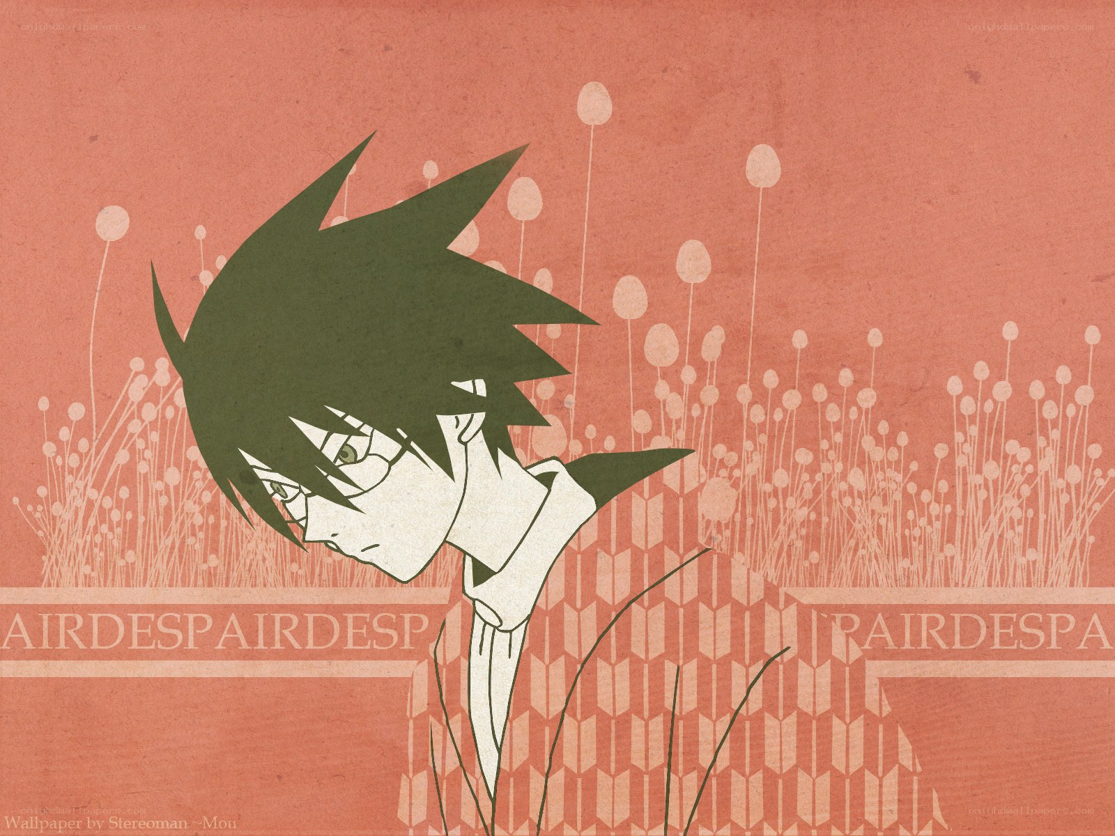 anime character in a field