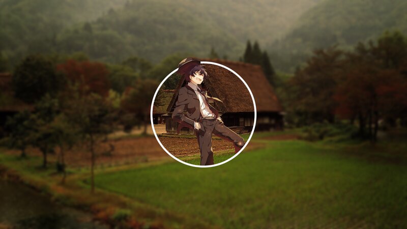 Anime Character in a Field — Green