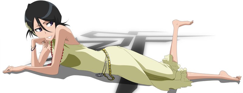 anime character in a green dress