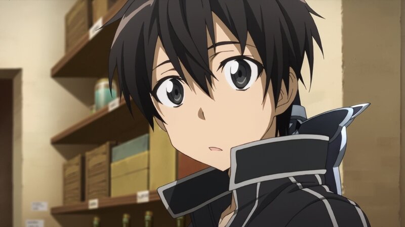 anime character in a store