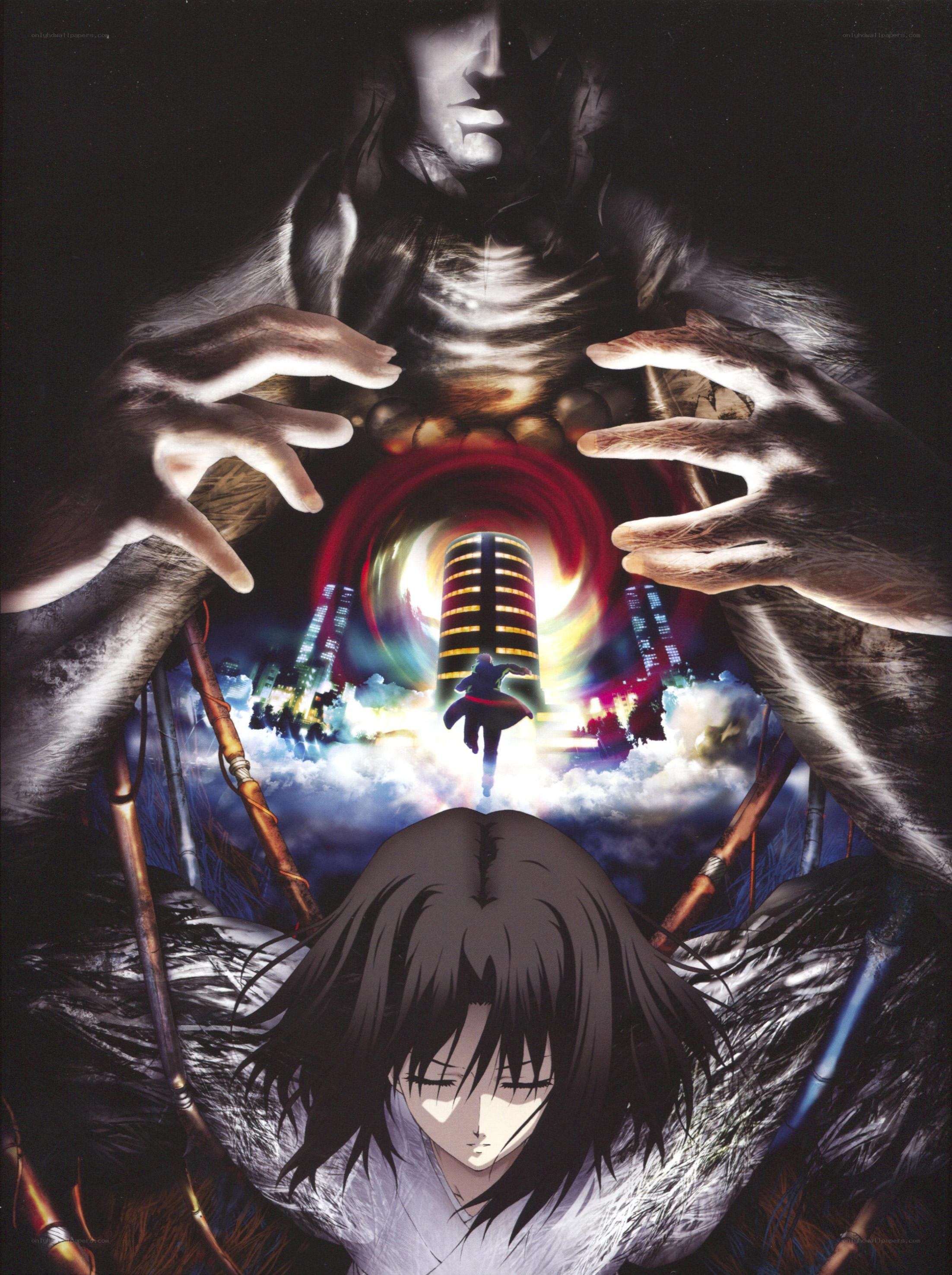 Anime character in a surreal scene