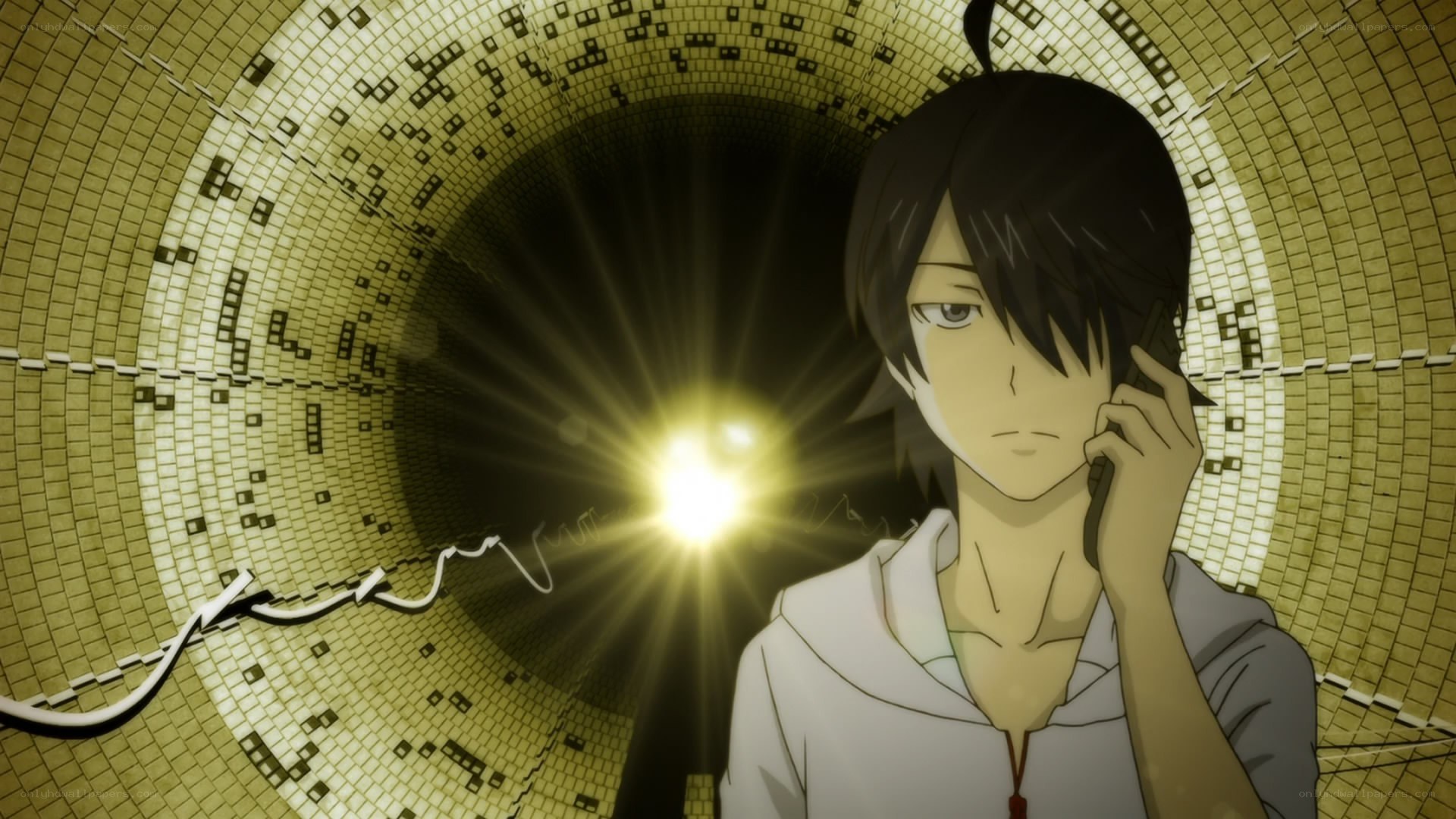 anime character in a tunnel