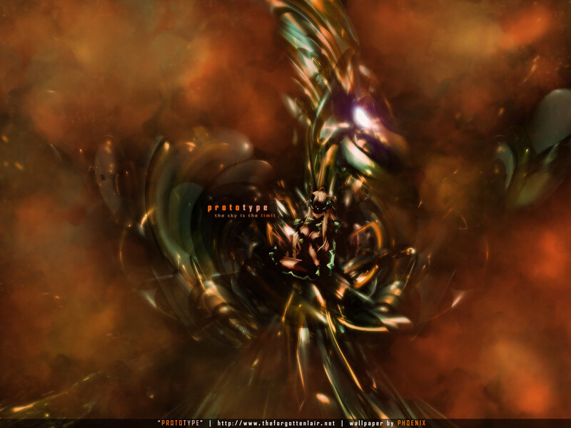 Anime character in a vortex
