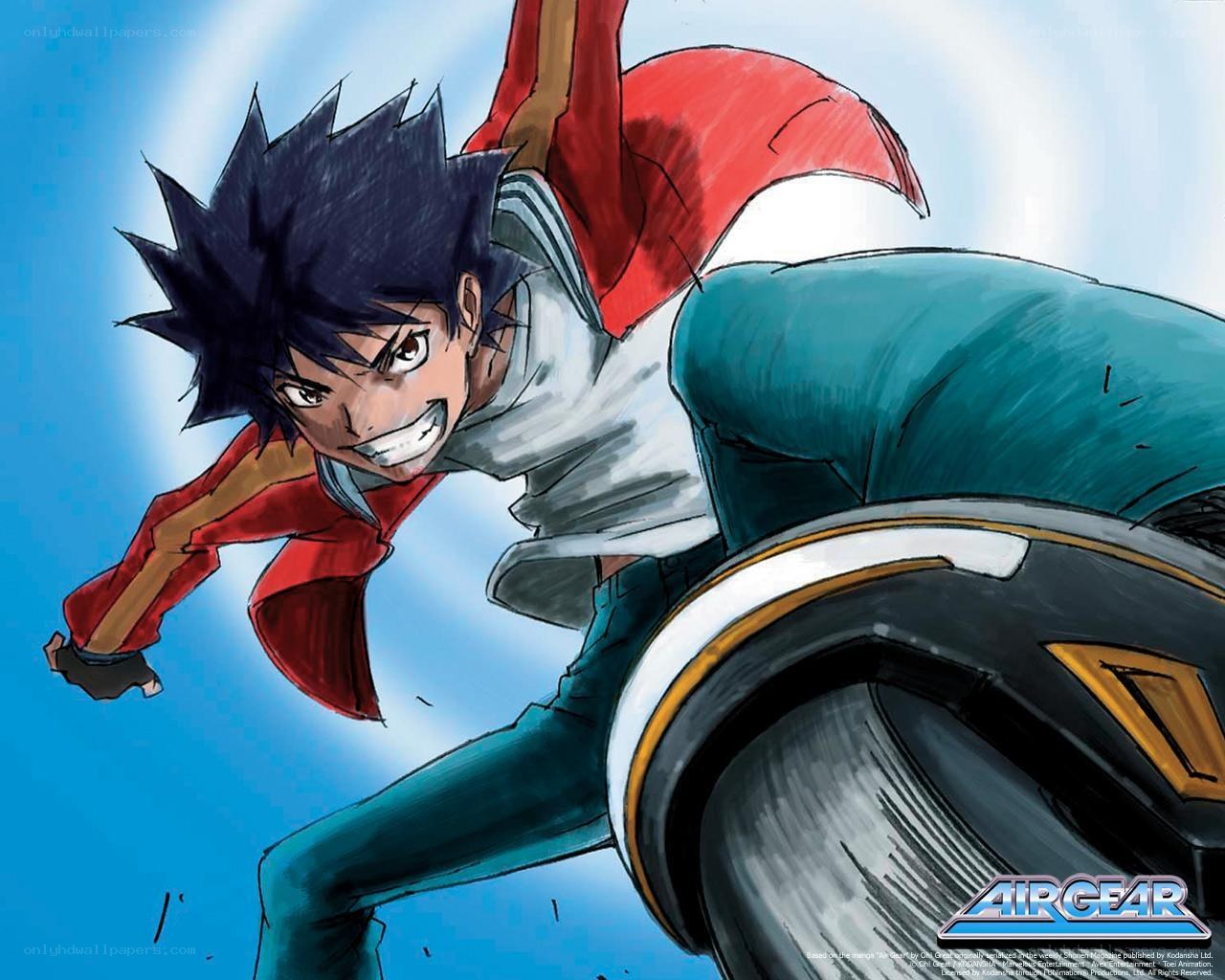 anime character in action