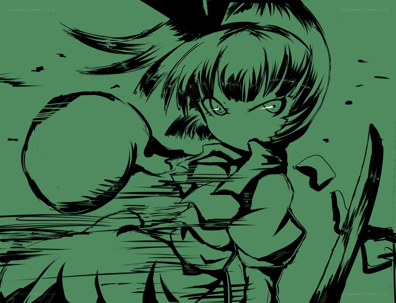anime character in action