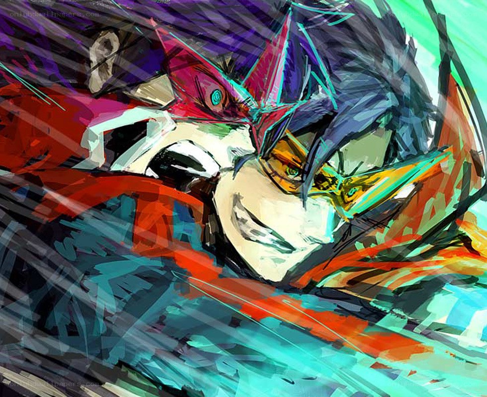 anime character in action