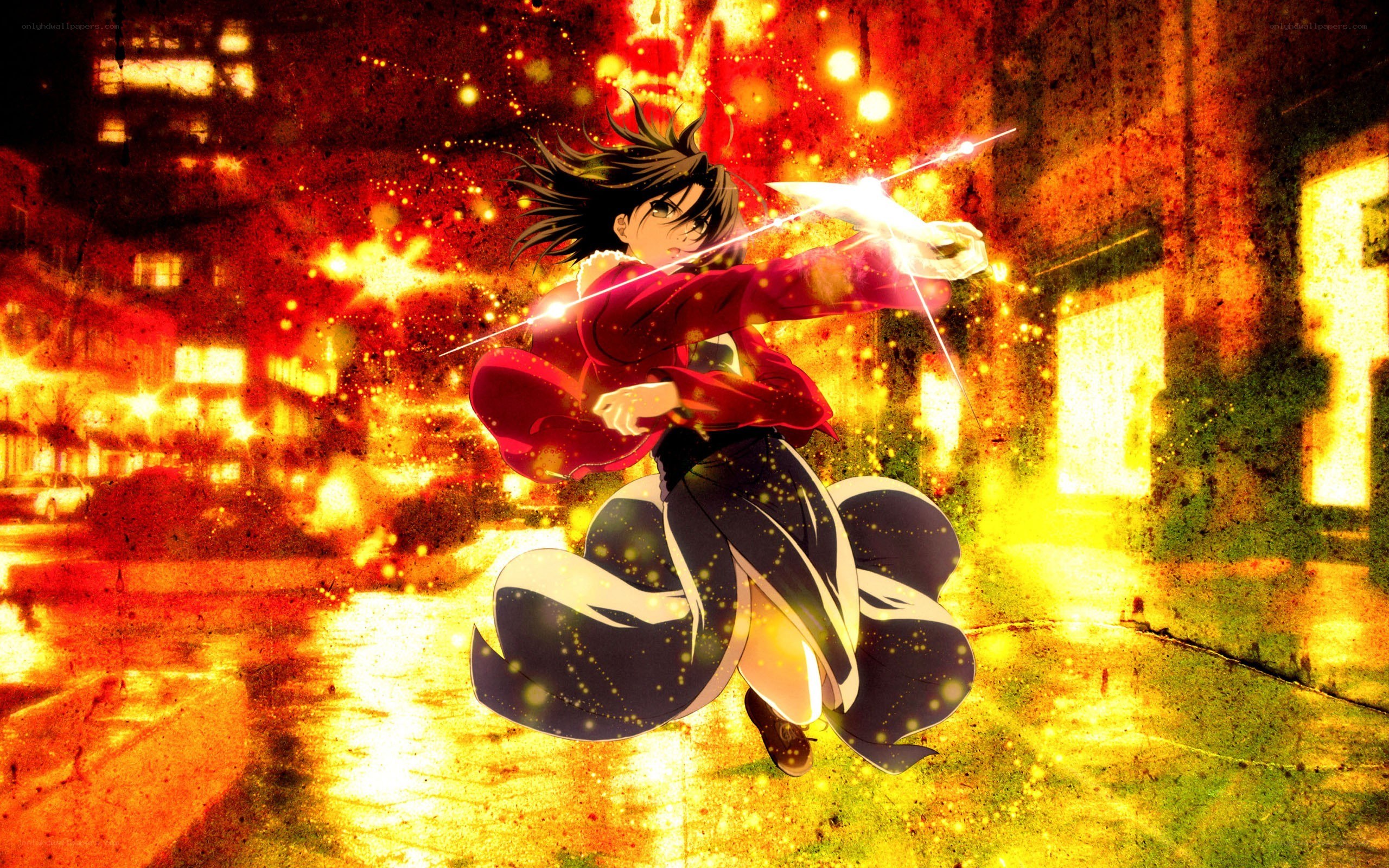 anime character in action