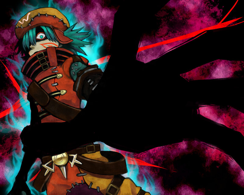 anime character in action