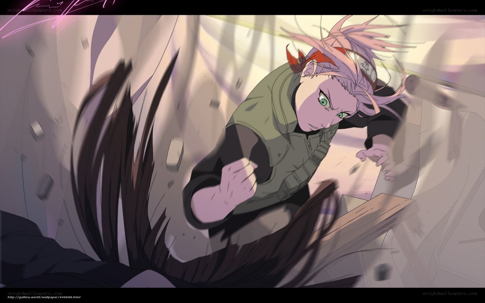 anime character in action
