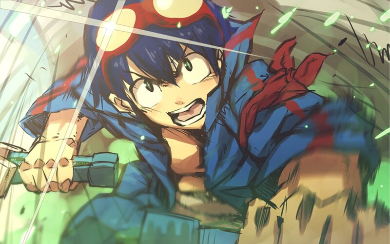 anime character in action