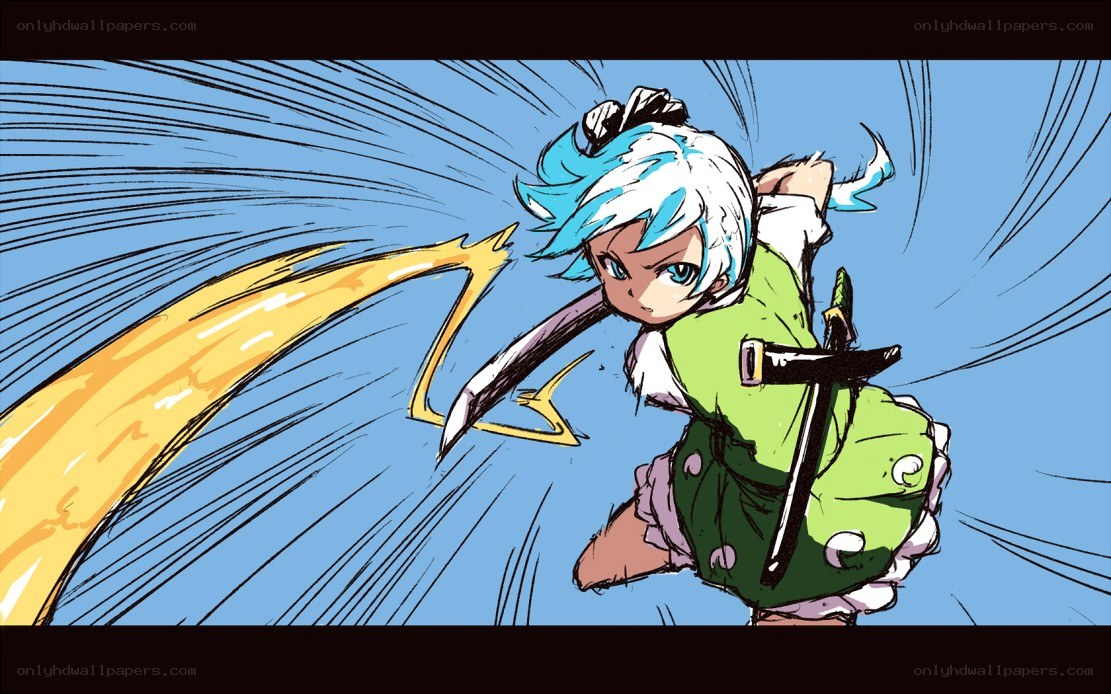 anime character in action