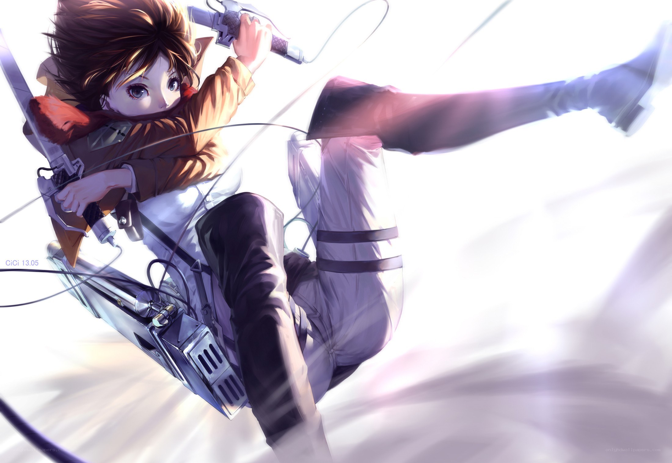 anime character in action