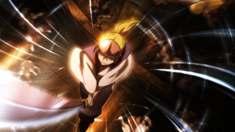 anime character in action