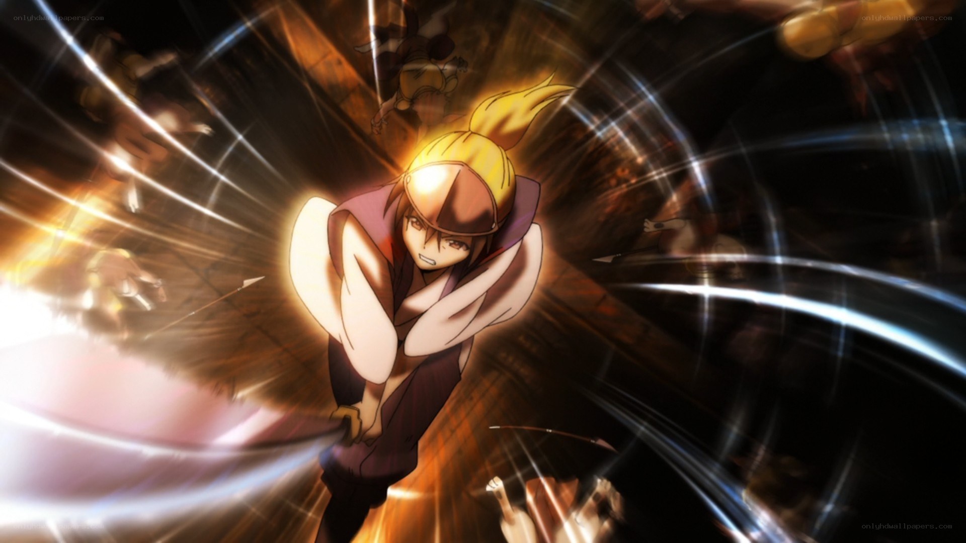anime character in action