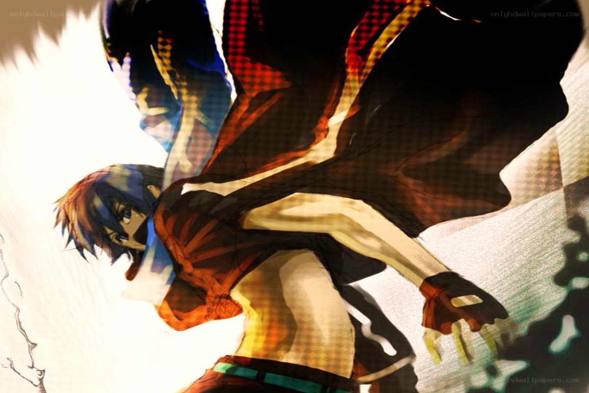 anime character in action