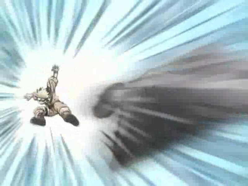 anime character in action