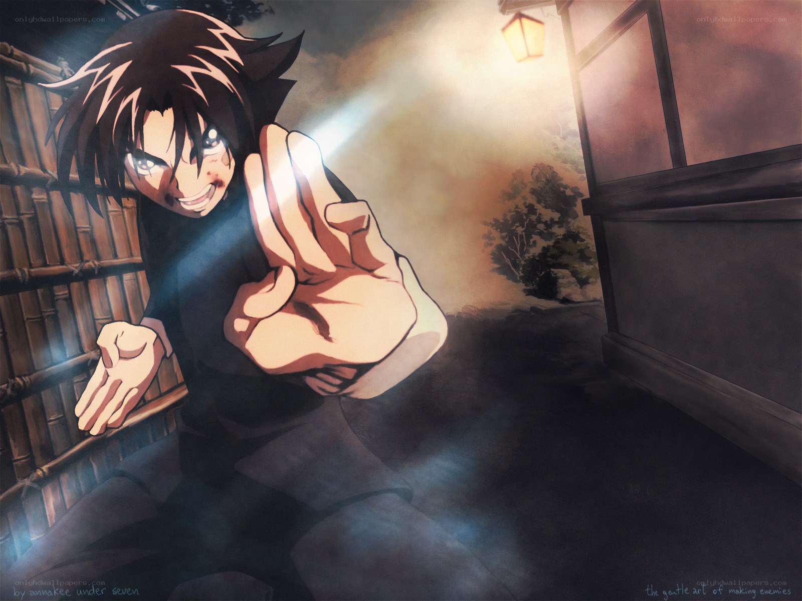 anime character in action