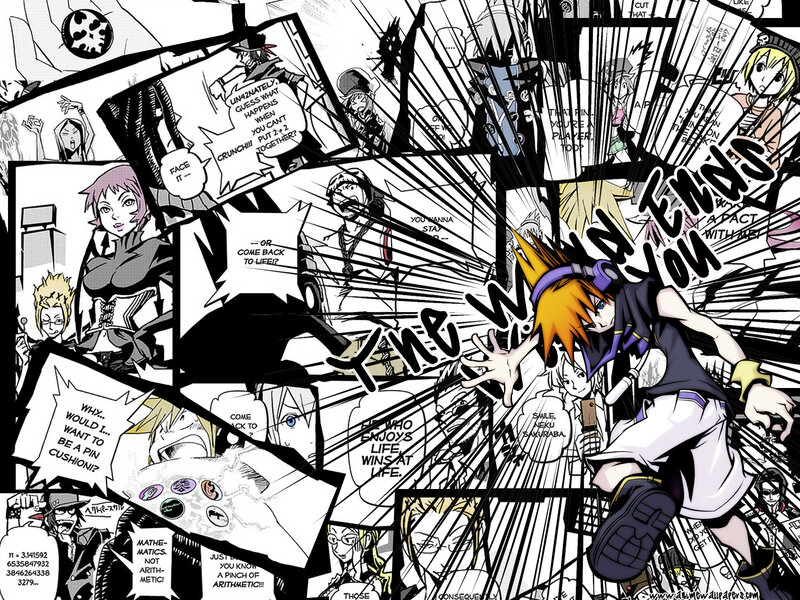 Anime Character in Action — Black, Chaotic, Manga, Manga Panels