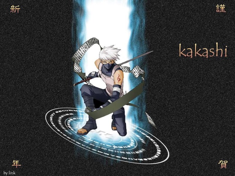 Anime Character in Action — Black, Dramatic, Sword
