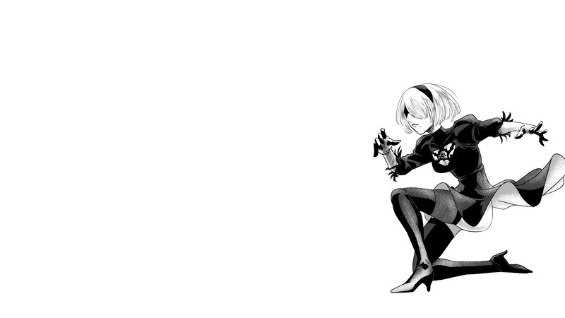 Anime Character in Action — Black, Dynamic, Manga
