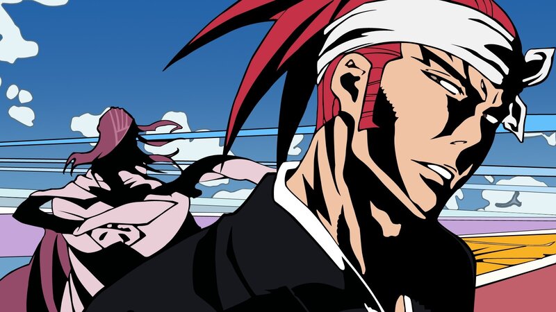 Anime Character in Action — Blue, Dramatic, Afternoon, Manga
