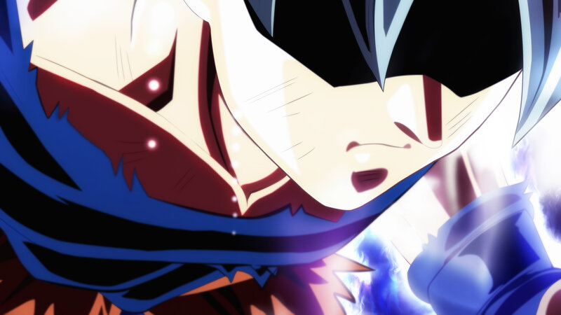Anime Character in Action — Blue, Dramatic, Energy Blast