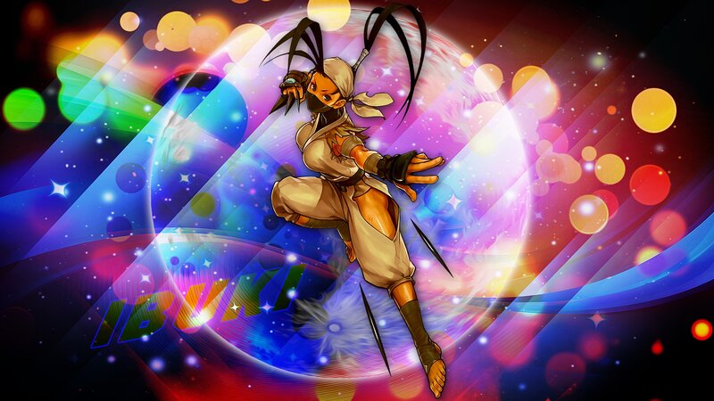 Anime Character in Action — Blue, Dynamic, Energetic
