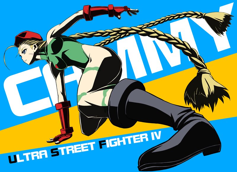 Anime Character in Action — Blue, Dynamic, Manga