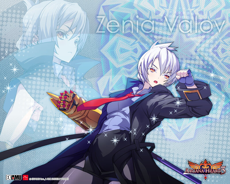 Anime Character in Action — Blue, Dynamic