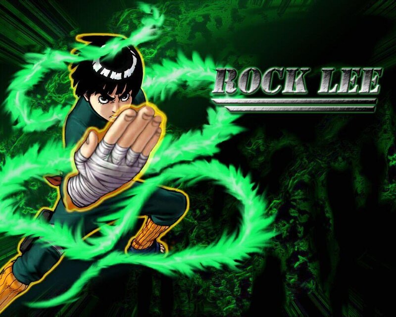Anime Character in Action — Green, Dramatic, Green Energy