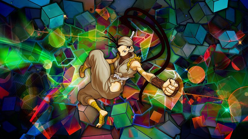 Anime Character in Action — Green, Dynamic, Energetic