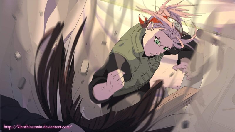 Anime Character in Action — Green, Intense