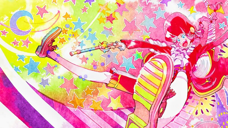 Anime Character in Action — Pink, Energetic