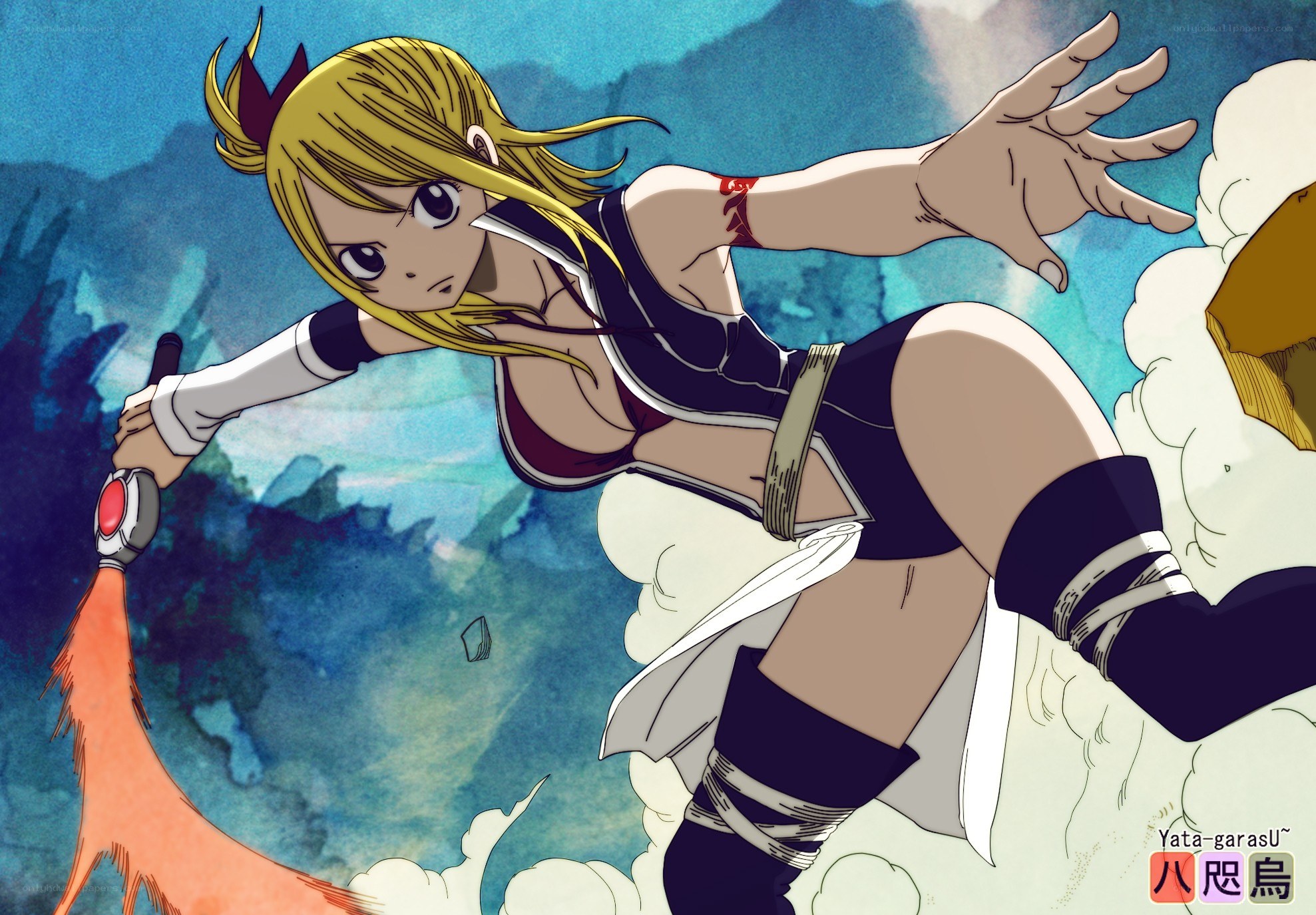 anime character in action pose