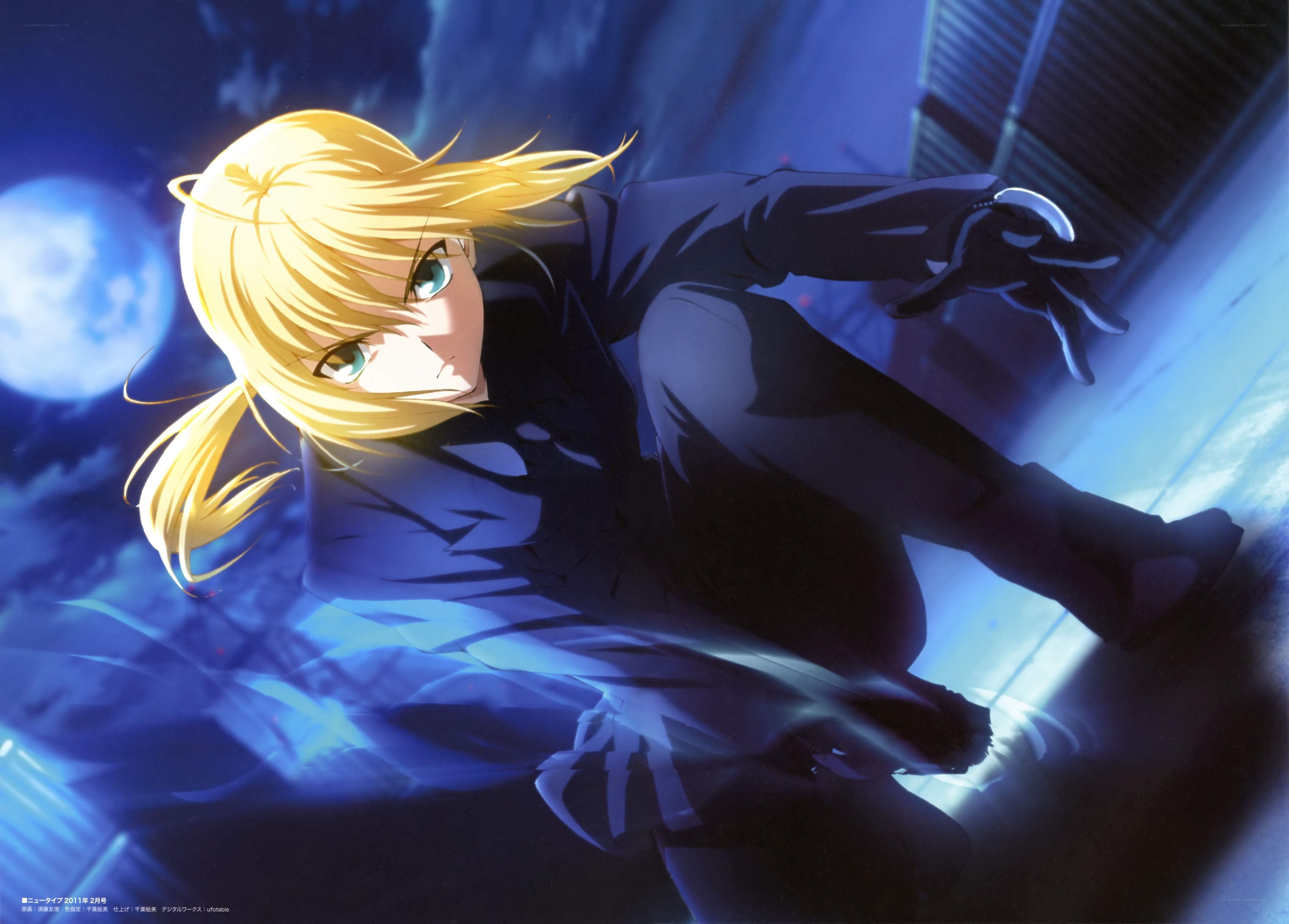anime character in action pose