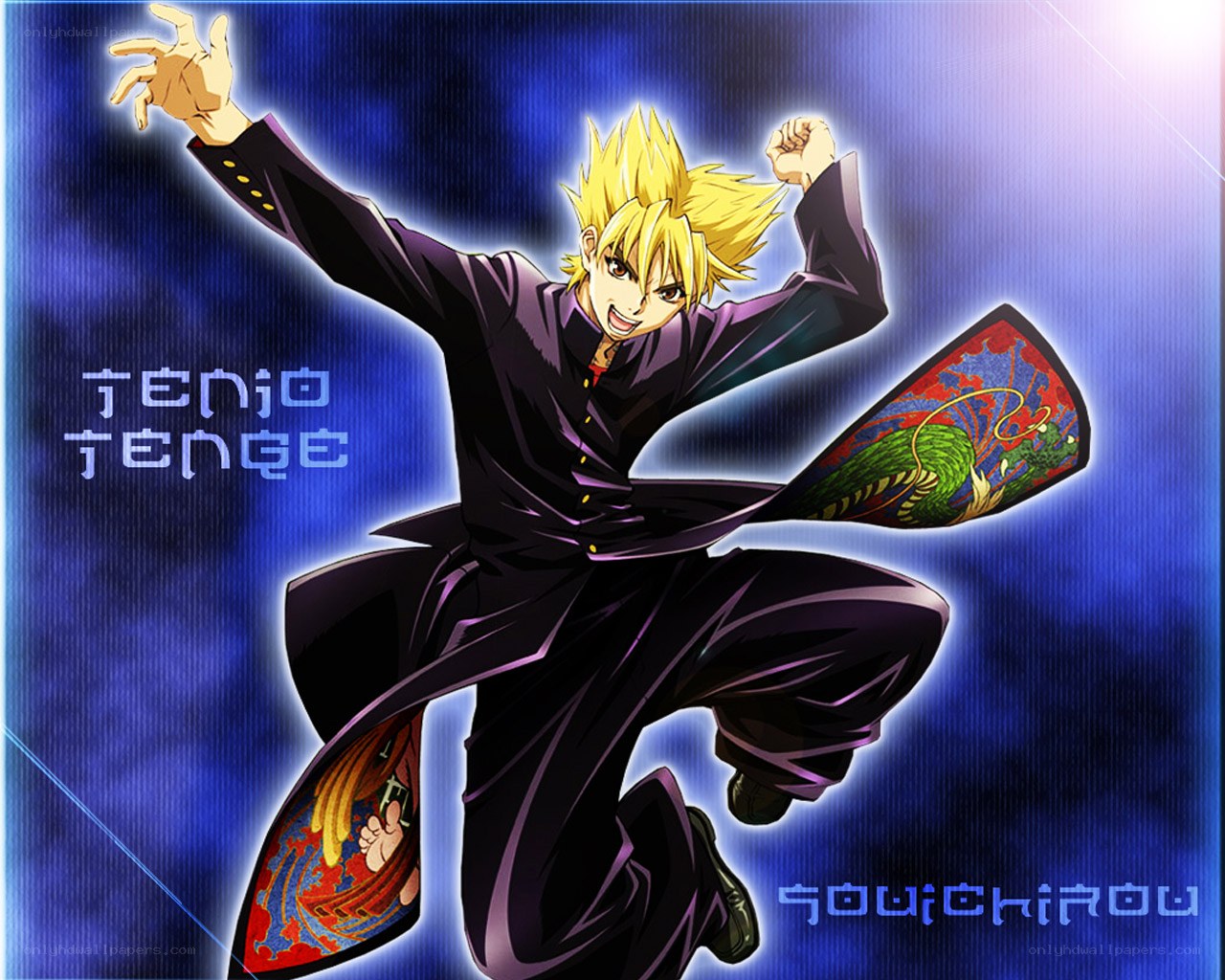Anime character in action pose