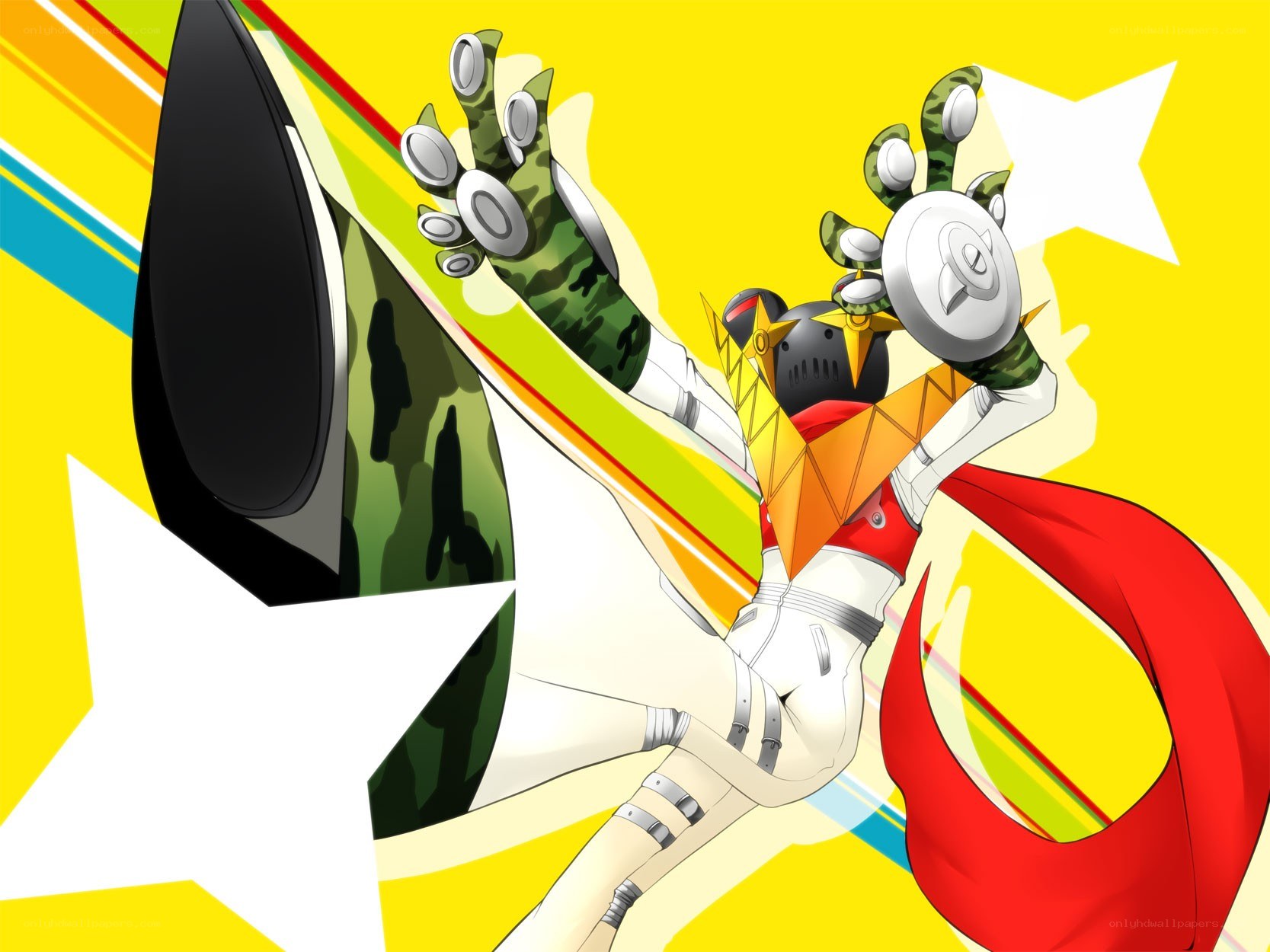 anime character in action pose