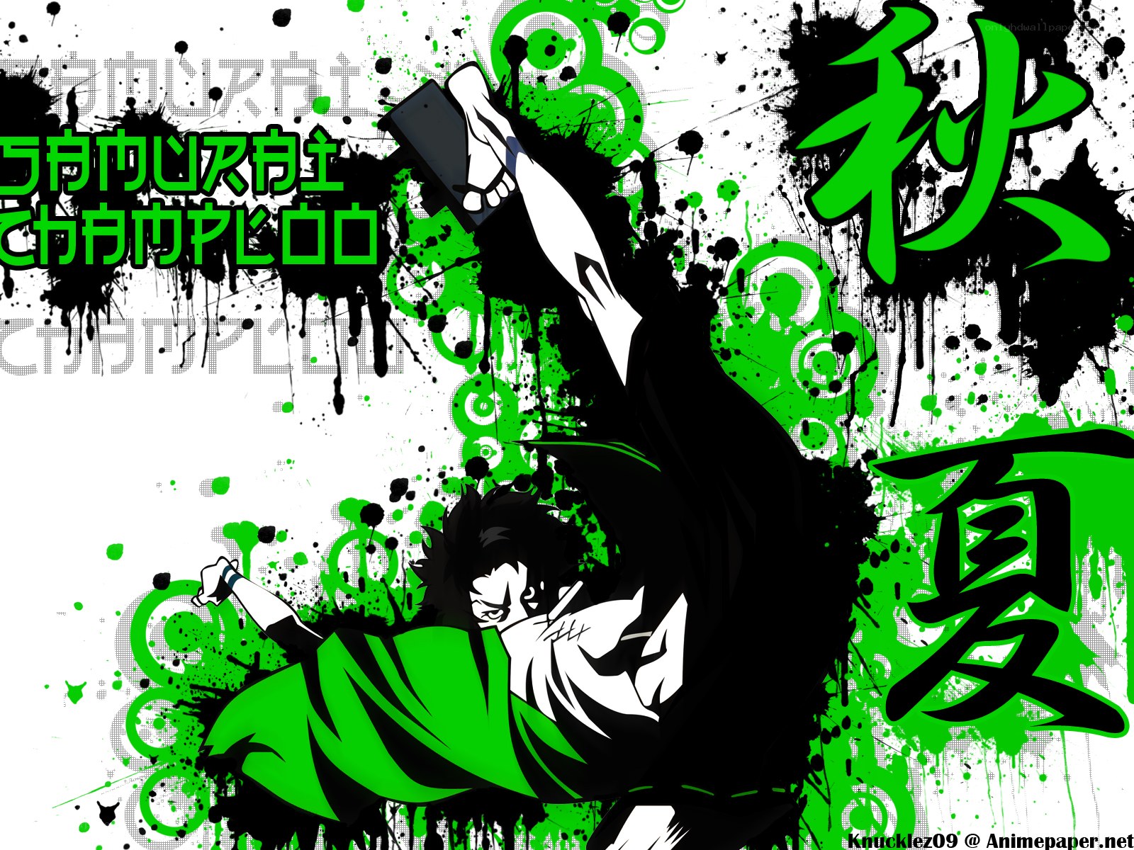 Anime character in action pose