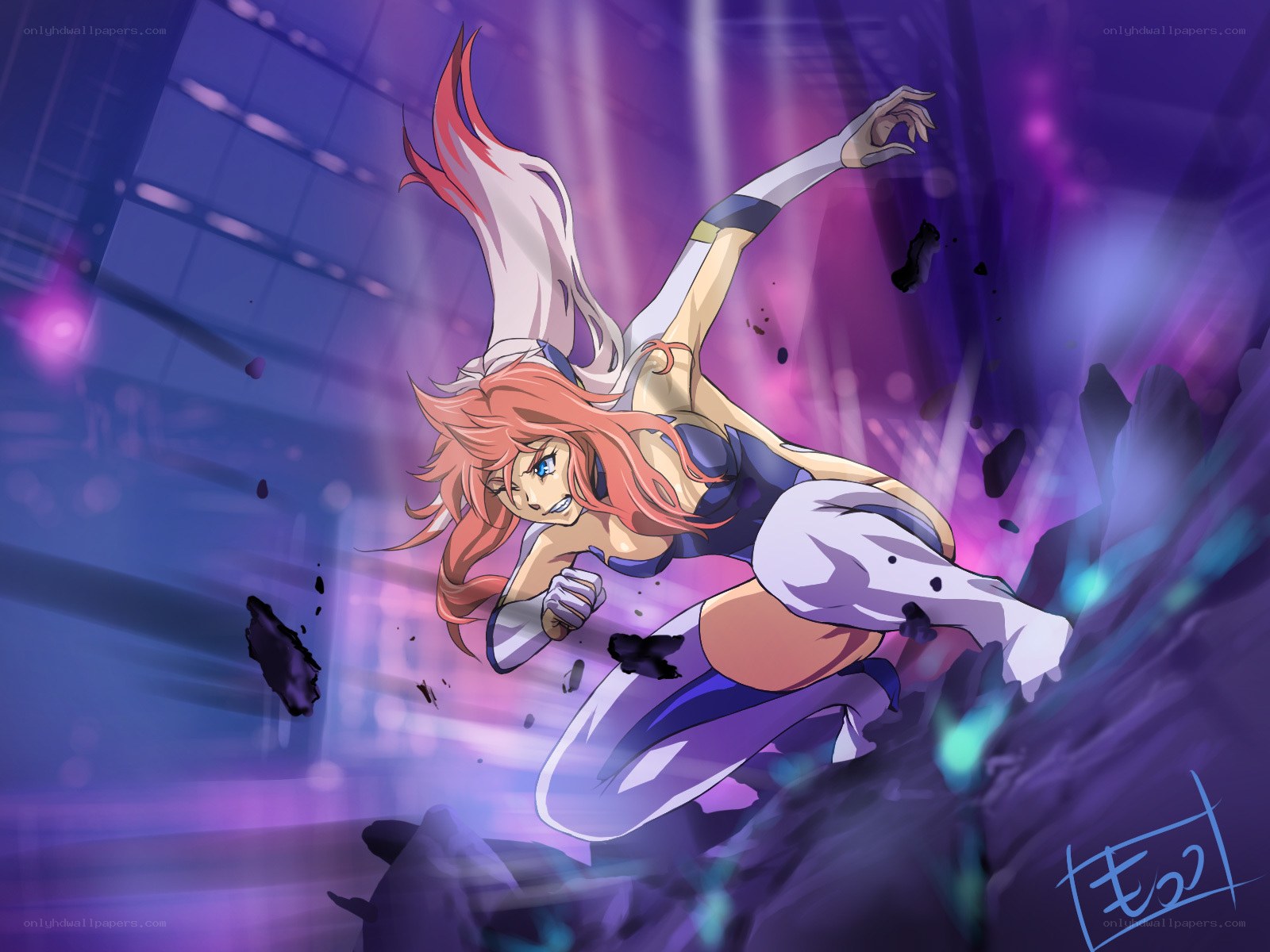 anime character in action pose