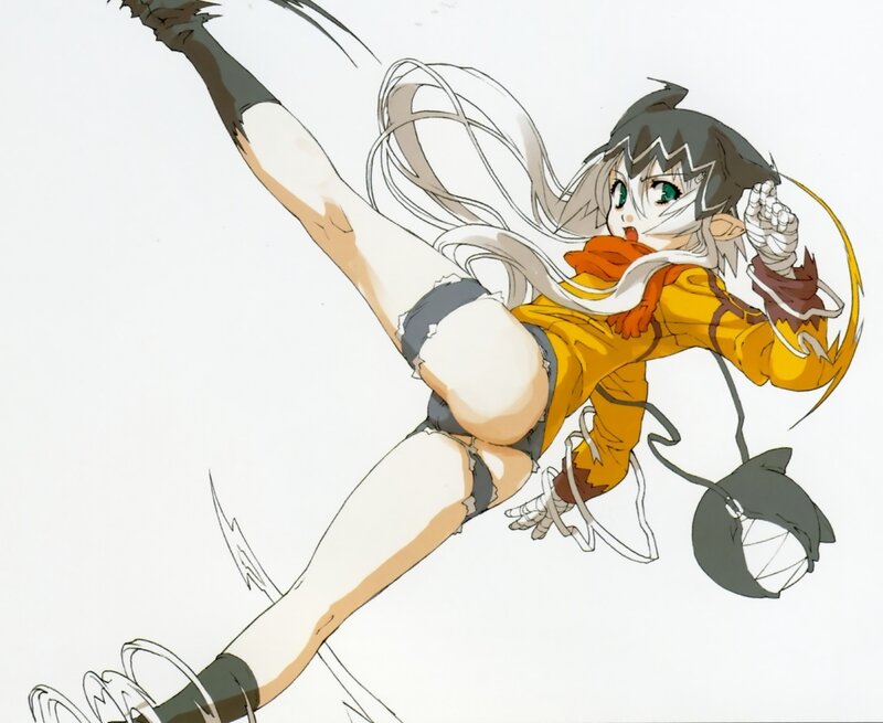 anime character in action pose